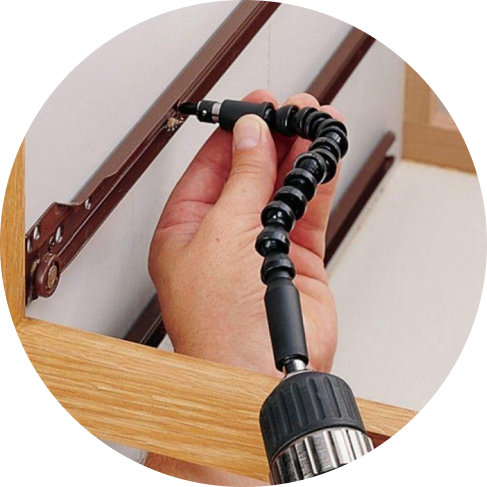 Heavy Duty Flexible Drill Extension with Chuck & Bit Holder, Electric Power Heavy Duty Flexible Drill Extension with Chuck & Bit Holder, Electric Power