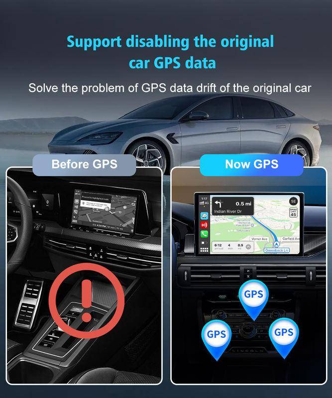 3-in-1 CarPlay Wireless Adapter for iPhone, Android & Bluetooth 3-in-1 CarPlay Wireless Adapter for iPhone, Android & Bluetooth