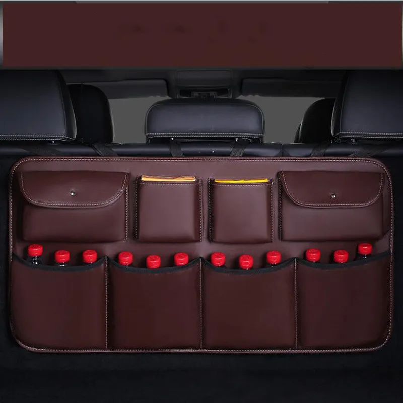 Leather Car Trunk Organizers and Back Seat Storage Bag Leather Car Trunk Organizers and Back Seat Storage Bag