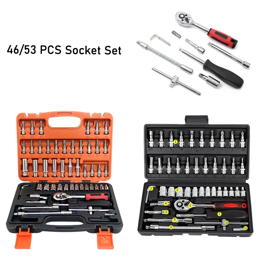 Mechanic Tool Set: ShopForUrAuto 53-Pc 1/4-Inch Socket Set Mechanic Tool Set: ShopForUrAuto 53-Pc 1/4-Inch Socket Set
