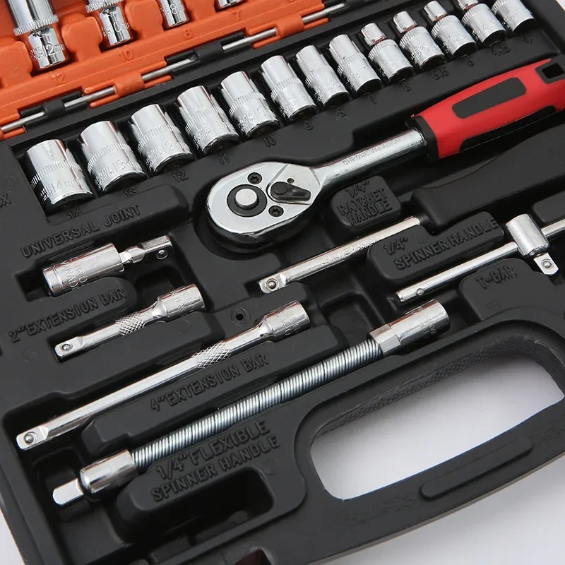 Mechanic Tool Set: ShopForUrAuto 53-Pc 1/4-Inch Socket Set Mechanic Tool Set: ShopForUrAuto 53-Pc 1/4-Inch Socket Set