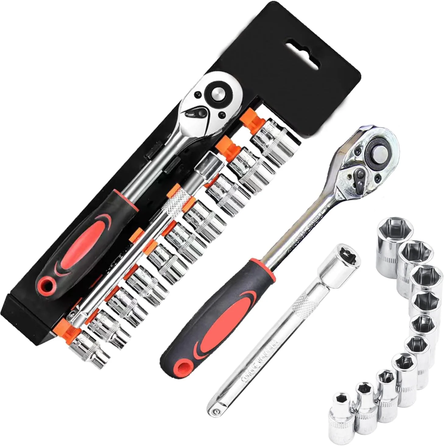 Socket Sets: Durable Chrome Vanadium Complete Tool Kit Socket Sets: Durable Chrome Vanadium Complete Tool Kit
