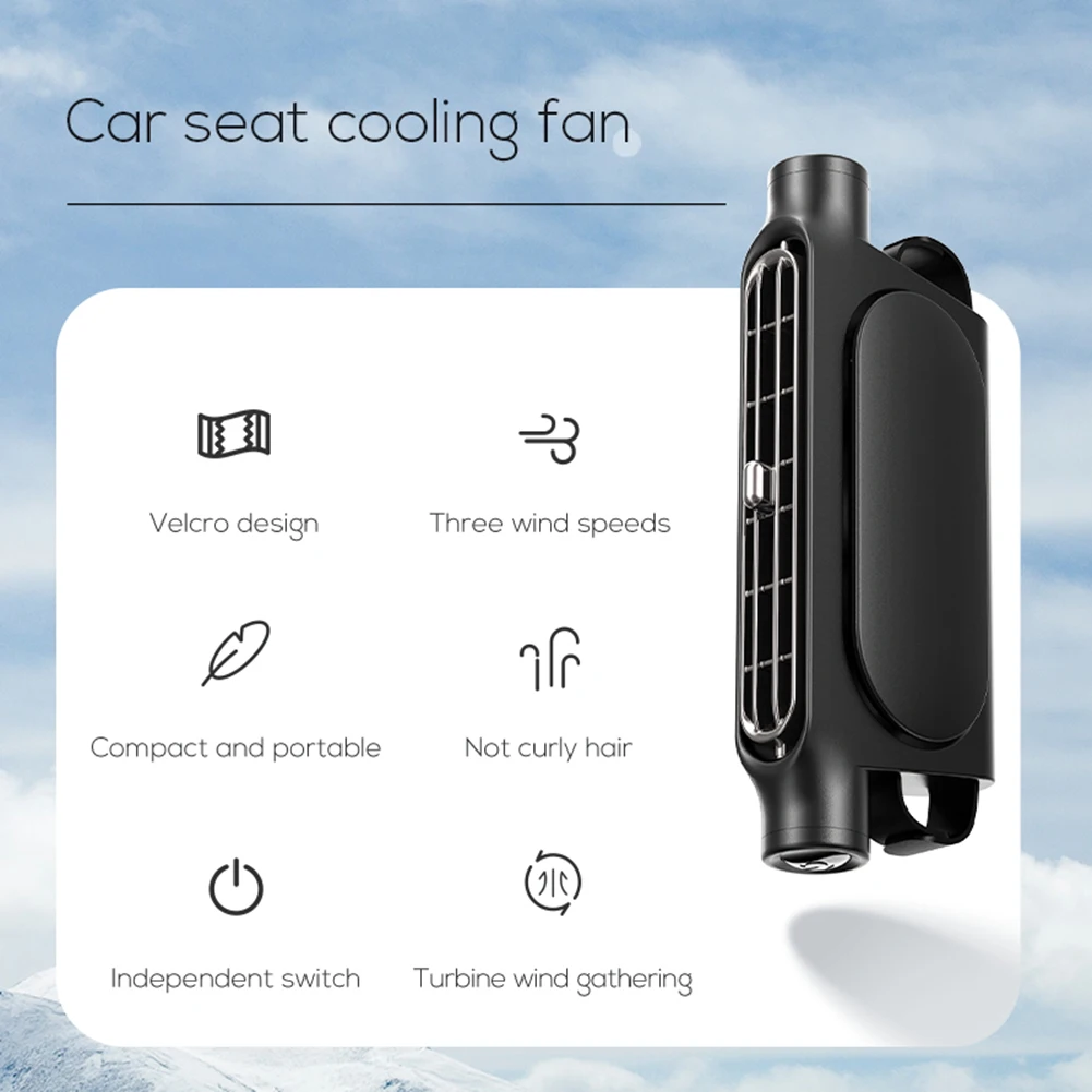 Car Seat Fan: Keep Cool, USB Powered, Universal, Portable. Car Seat Fan: Keep Cool, USB Powered, Universal, Portable.