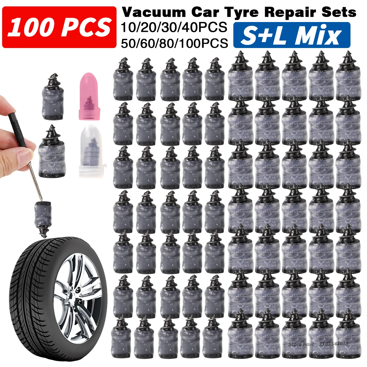 Tire Repair Kit: Quick, Easy, Durable Flat Tire Auto Fix Tire Repair Kit: Quick, Easy, Durable Flat Tire Auto Fix