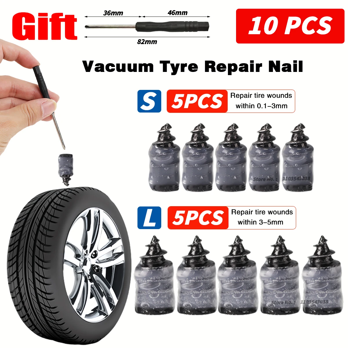 Tire Repair Kit: Quick, Easy, Durable Flat Tire Auto Fix Tire Repair Kit: Quick, Easy, Durable Flat Tire Auto Fix