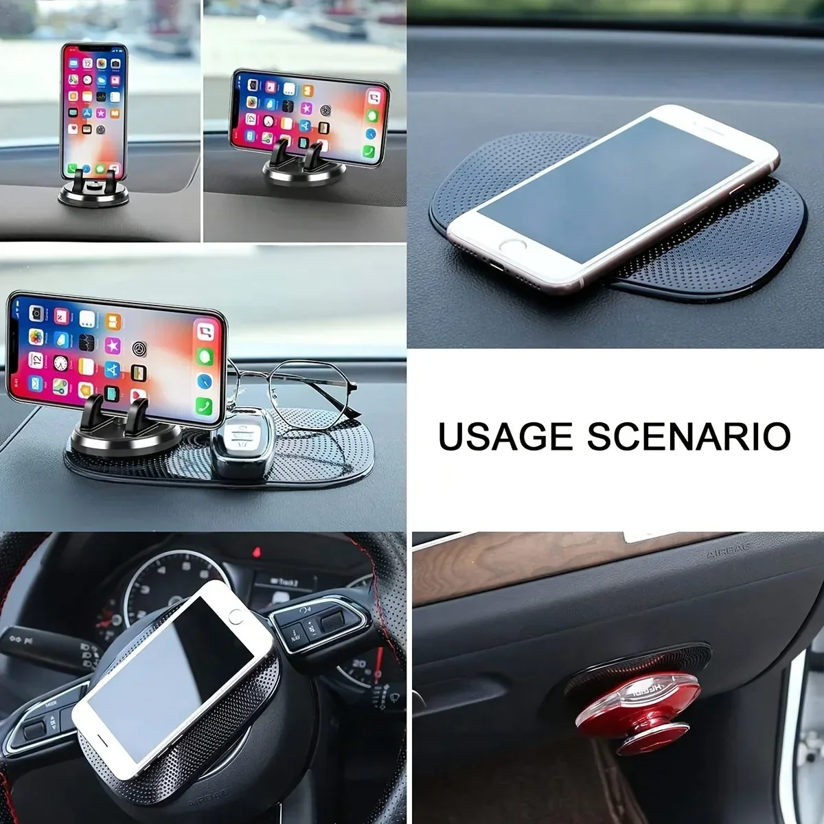 Anti-Slip Mat Auto: Secure Dashboard Phone & Item Grip Anti-Slip Mat Auto: Secure Dashboard Phone & Item Grip