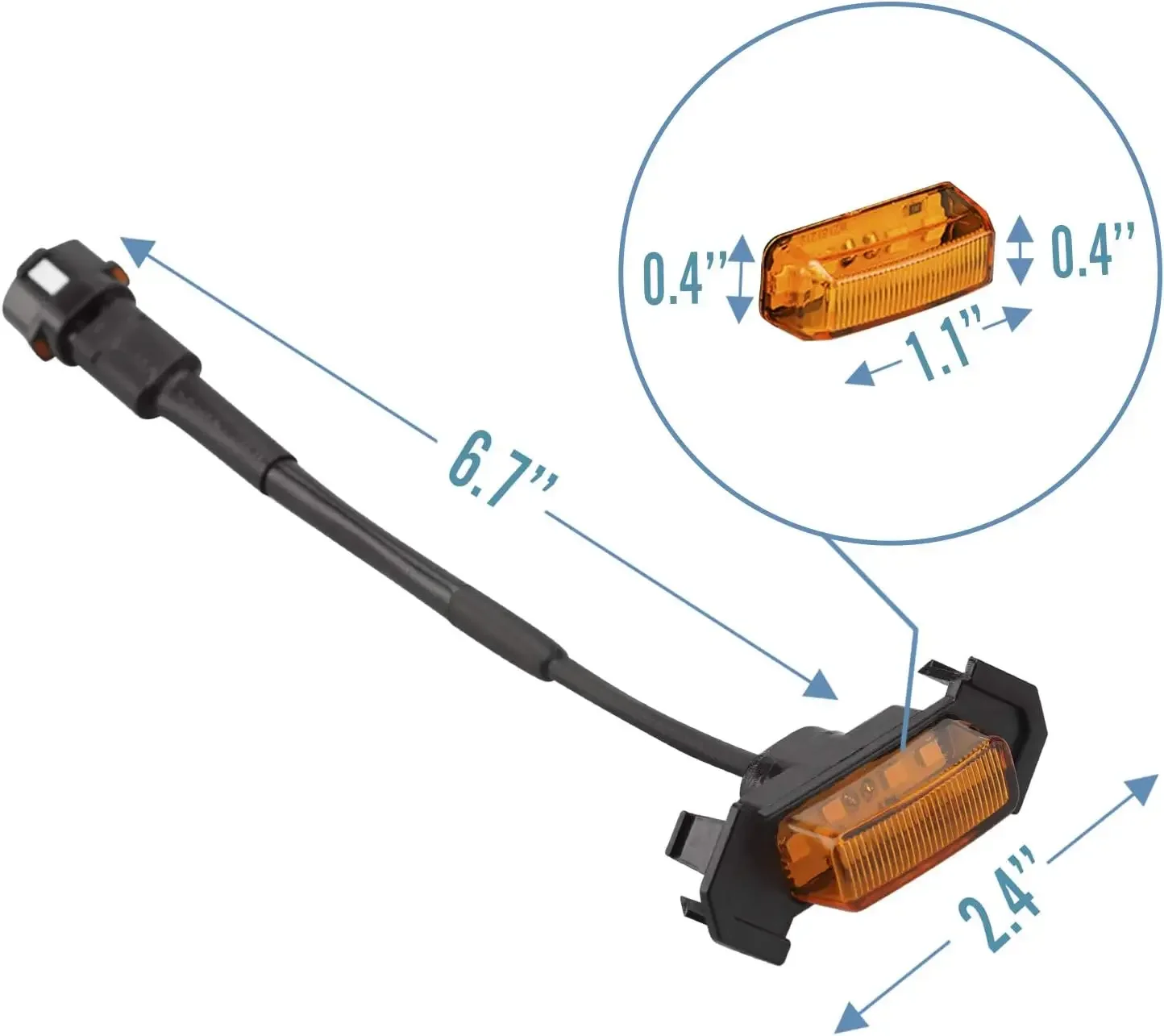 Grill Lights: ShopForUrAuto Amber and White 4-Pc Pro Kit Grill Lights: ShopForUrAuto Amber and White 4-Pc Pro Kit