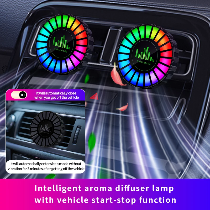 Car Air Freshener: 2026 Pro RGB Rhythm Light and Music LED Car Air Freshener: 2026 Pro RGB Rhythm Light and Music LED