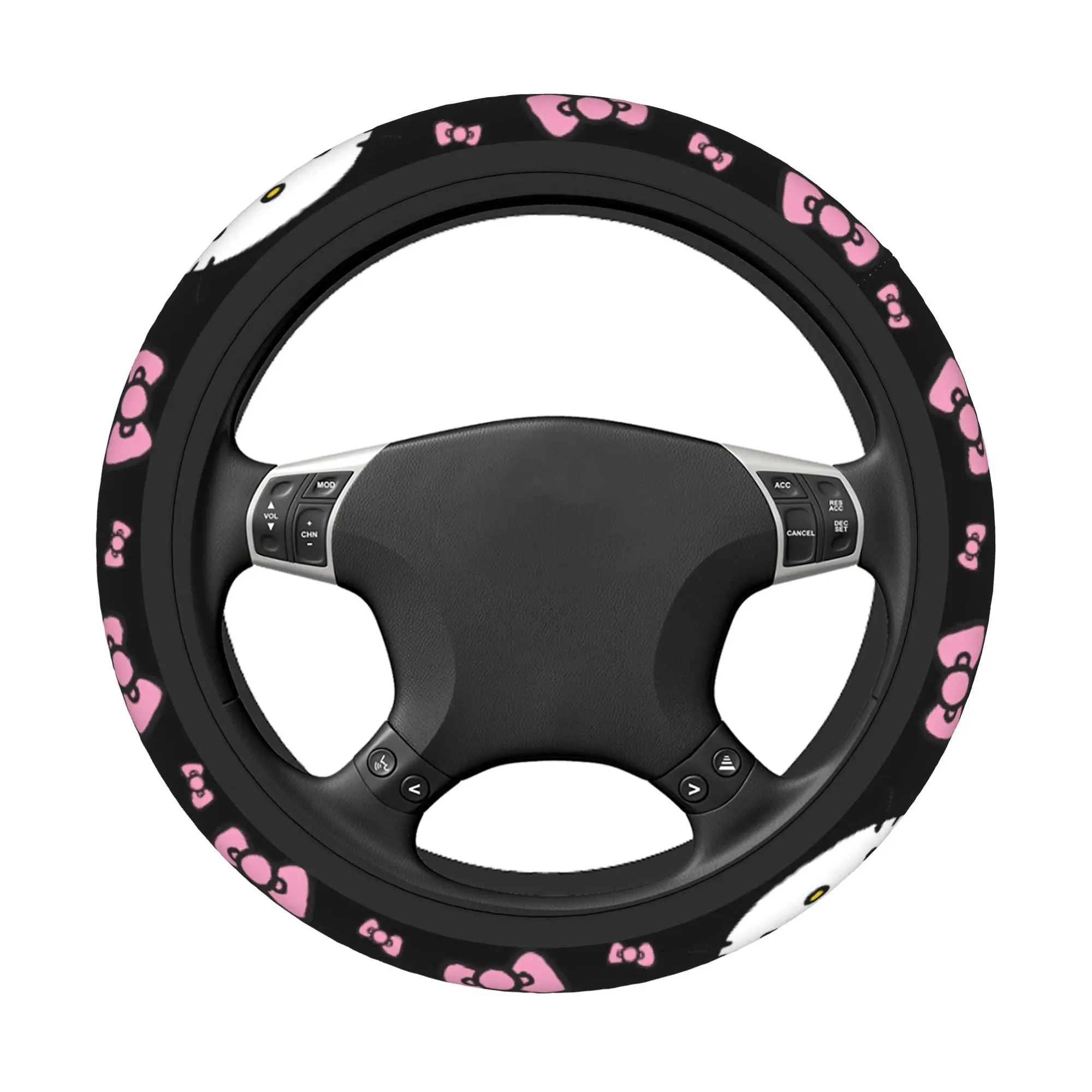 Hello Kitty Steering Wheel Cover: Universal 38cm Protector Hello Kitty Steering Wheel Cover: Universal 38cm Protector