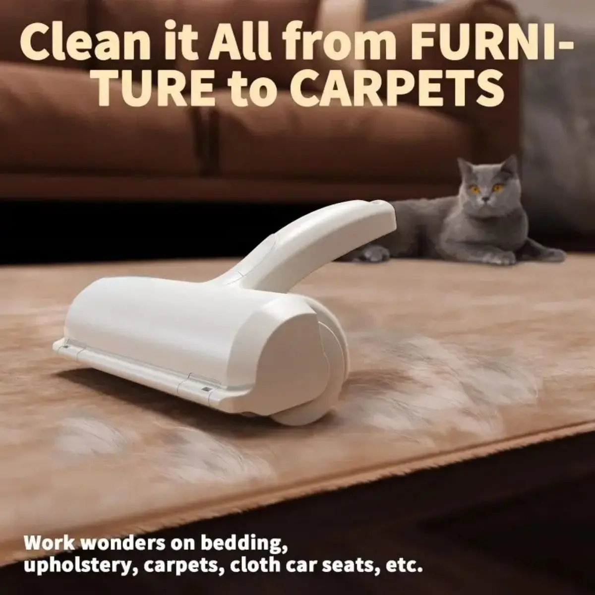 Pet Hair Remover Roller – Dog & Cat Fur Remover with Self-Cleaning Base – Efficient Animal Hair Removal Tool – Perfect for Furni Pet Hair Remover Roller - Dog & Cat Fur Remover with Self-Cleaning Base - Efficient Animal Hair Removal Tool - Perfect for Furni