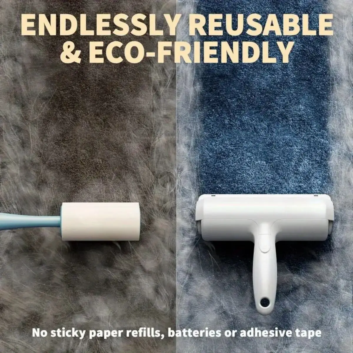 Pet Hair Remover Roller – Dog & Cat Fur Remover with Self-Cleaning Base – Efficient Animal Hair Removal Tool – Perfect for Furni Pet Hair Remover Roller - Dog & Cat Fur Remover with Self-Cleaning Base - Efficient Animal Hair Removal Tool - Perfect for Furni