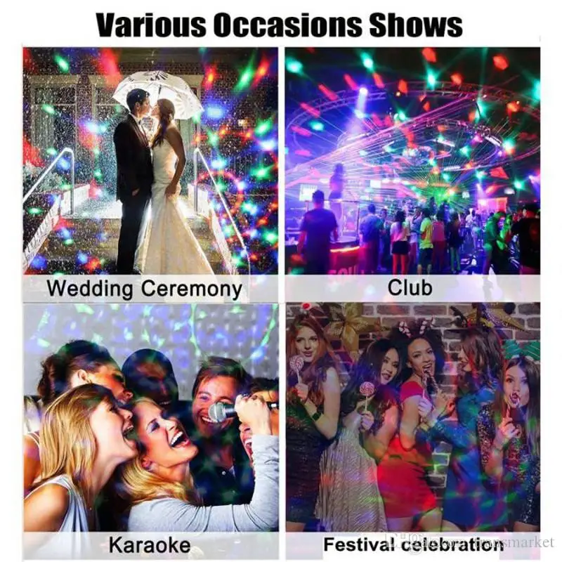 Disco Lights – Colorful Rotating Party LED Lamp Set Disco Lights – Colorful Rotating Party LED Lamp Set