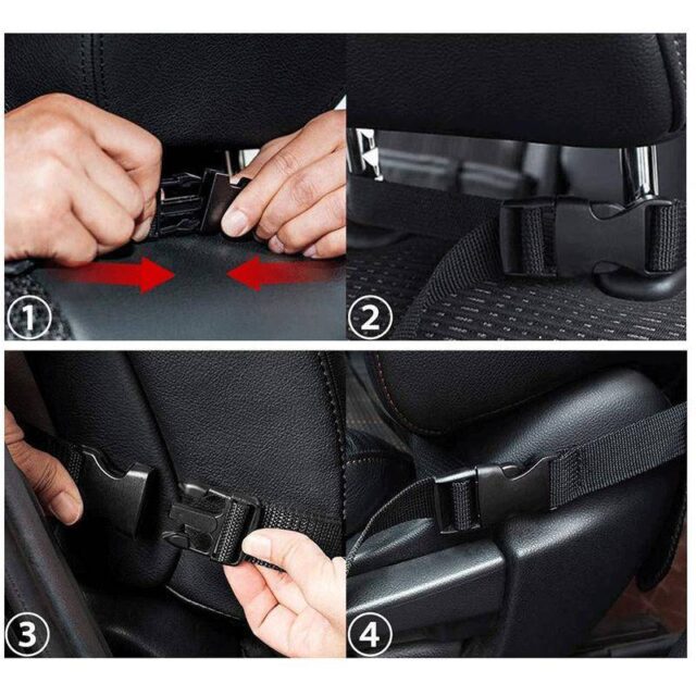 Car Back Seat Organizer: Safe Tablet Holder and Kids Storage