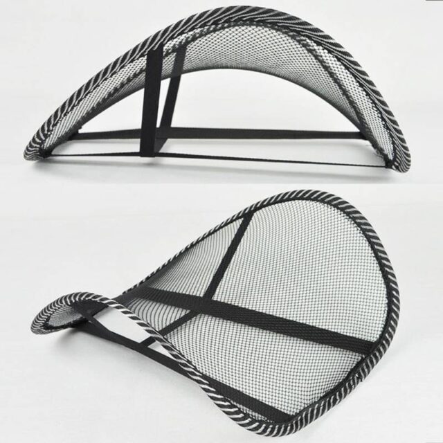 Ergonomic Lumbar Support for Car – Adjustable Mesh Back Pillow