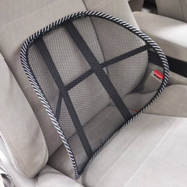 Ergonomic Lumbar Support for Car – Adjustable Mesh Back Pillow