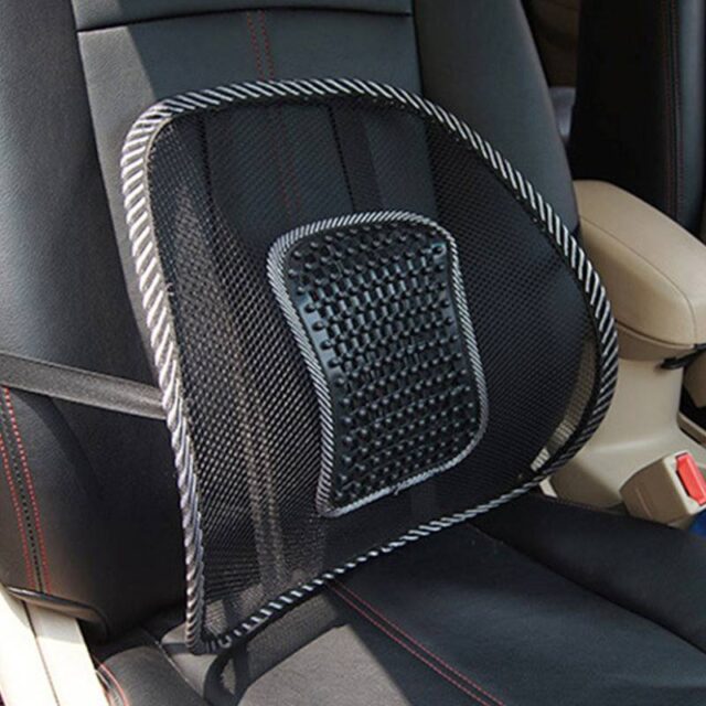 Ergonomic Lumbar Support for Car – Adjustable Mesh Back Pillow
