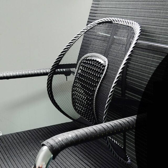 Ergonomic Lumbar Support for Car – Adjustable Mesh Back Pillow