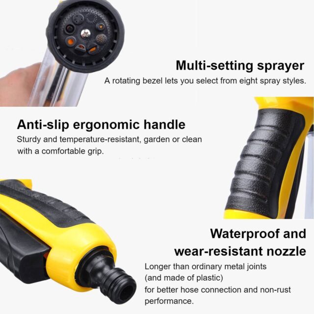 Hose Spray Nozzle – High Pressure and Powerful Water Spray!