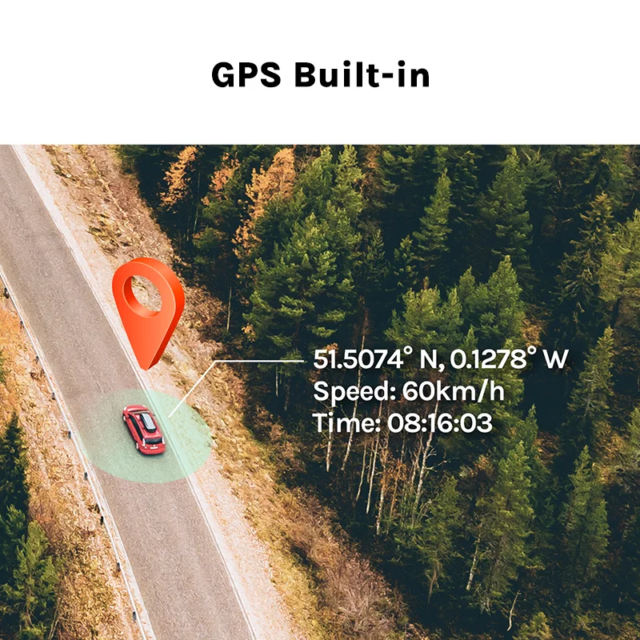 Clear Dash Cam | 2.5K GPS Wi-Fi Dashboard Camera