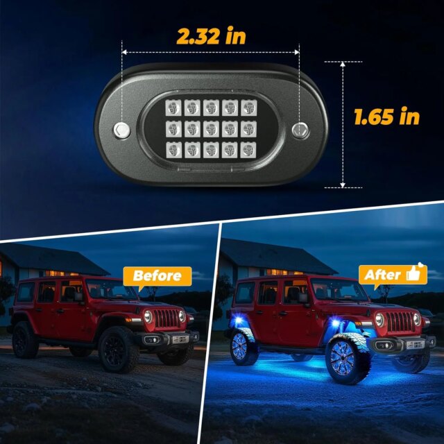 Rock Lights for Trucks – Durable Waterproof Off Road Gear!!