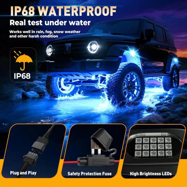 Rock Lights for Trucks – Durable Waterproof Off Road Gear!!