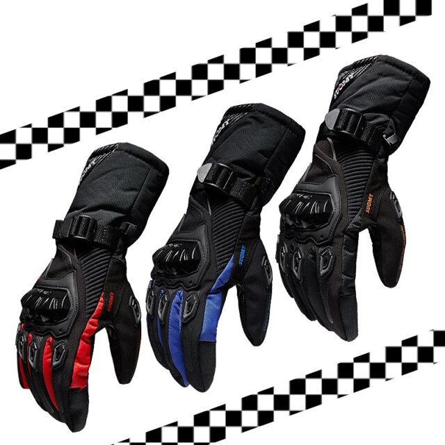 Motorcycle Gloves for Men: Ultimate 100% Waterproof Safe Leather Grip