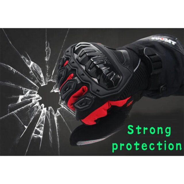 Motorcycle Gloves for Men: Ultimate 100% Waterproof Safe Leather Grip