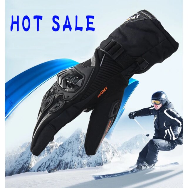 Motorcycle Gloves for Men: Ultimate 100% Waterproof Safe Leather Grip