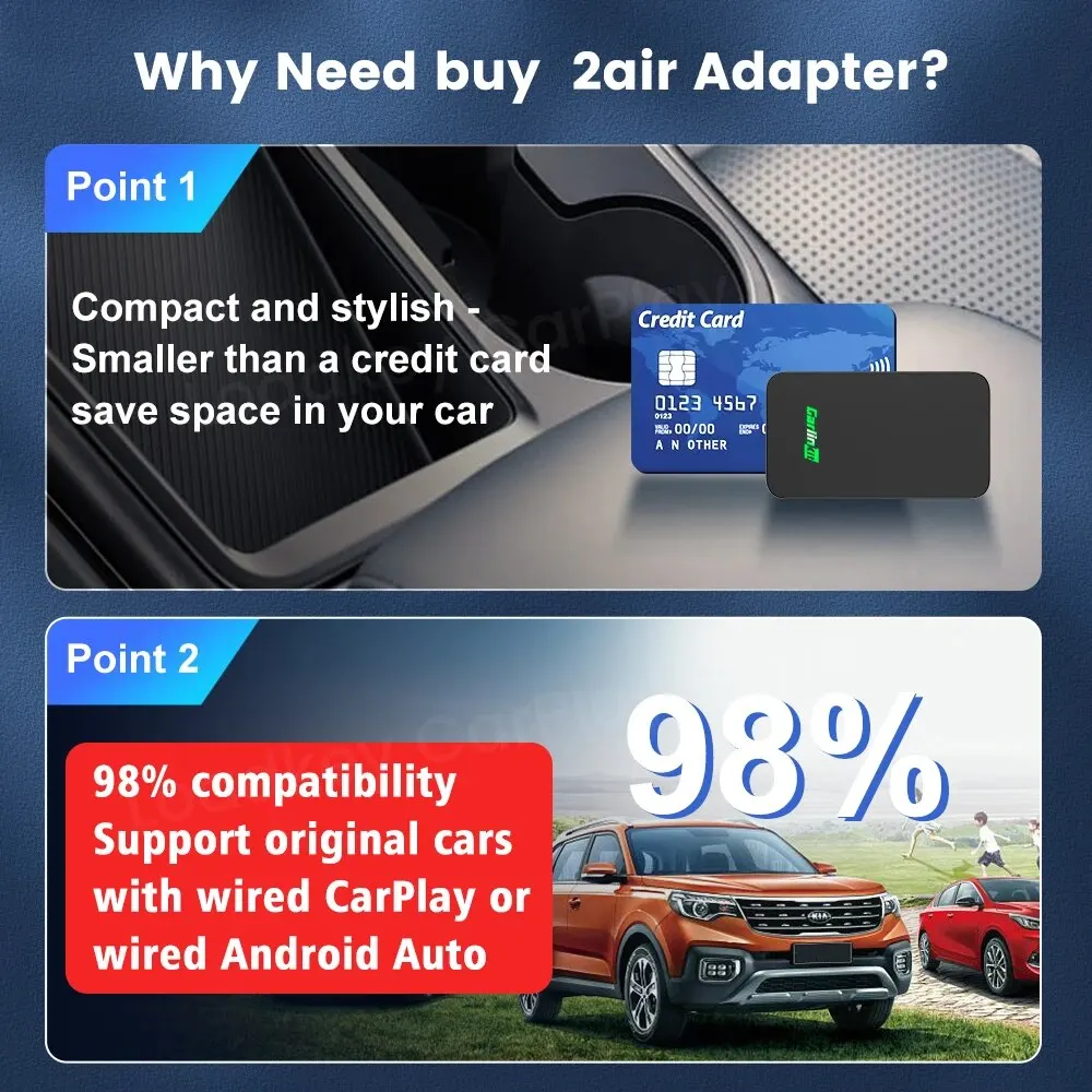 CarPlay Wireless Adapter: Auto Connect for iPhone Car Stereo CarPlay Wireless Adapter: Auto Connect for iPhone Car Stereo