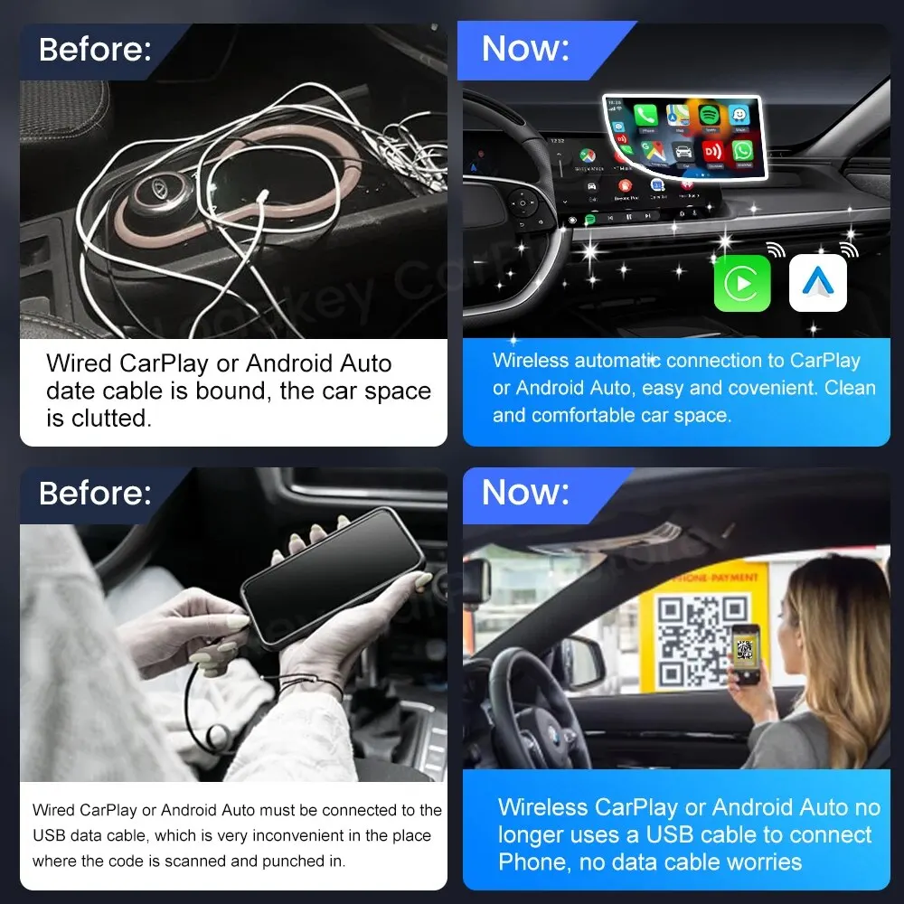 CarPlay Wireless Adapter: Auto Connect for iPhone Car Stereo CarPlay Wireless Adapter: Auto Connect for iPhone Car Stereo