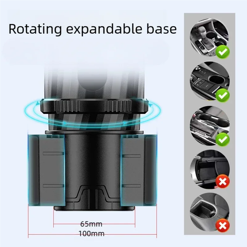 Car Cup Holder Expander: Universal Adjustable Auto For Drinks Car Cup Holder Expander: Universal Adjustable Auto For Drinks