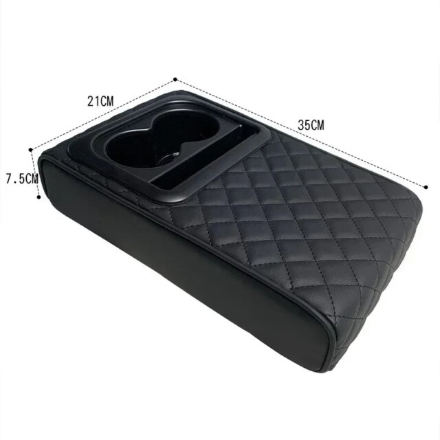 Ultimate Car Armrest Cover: Universal Leather Pad for 100% Comfort