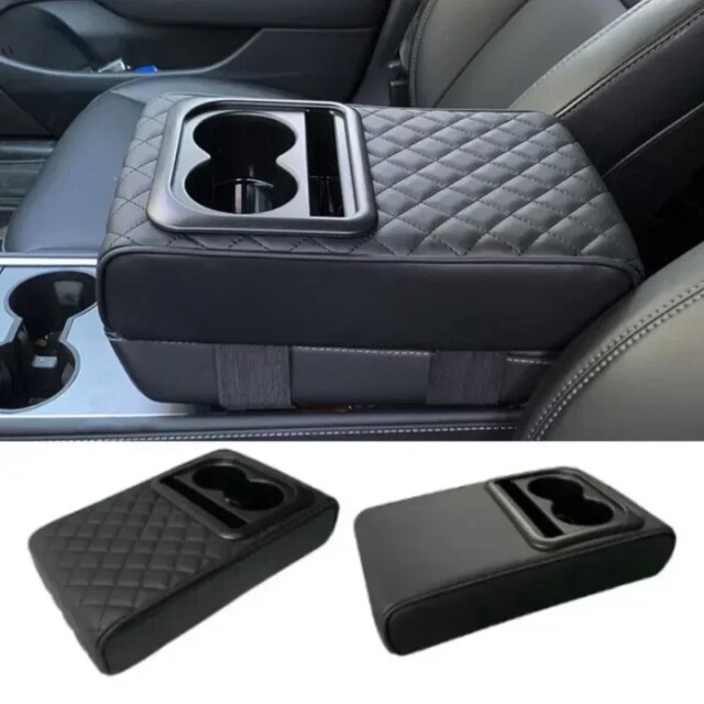 Ultimate Car Armrest Cover: Universal Leather Pad for 100% Comfort