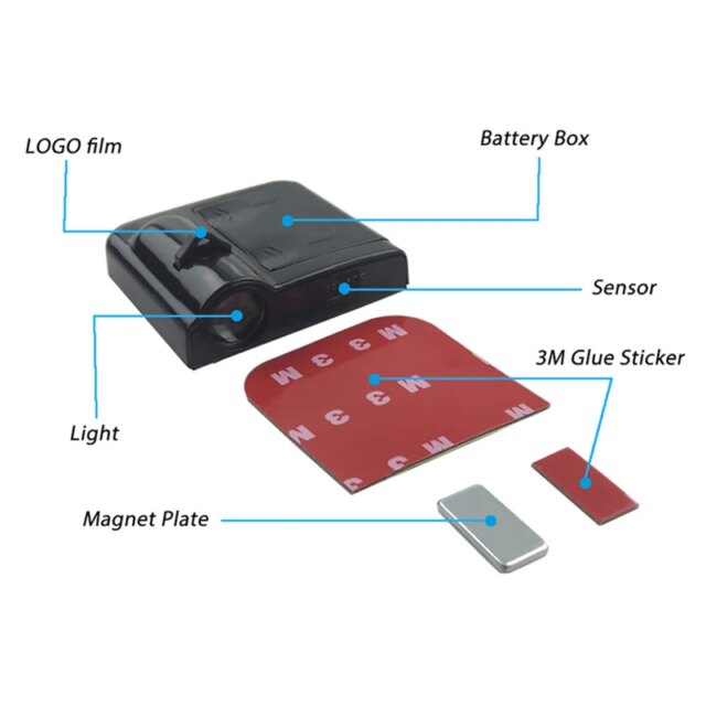 Car Door Projector Lights: Essential 2-Pack 6000K Safe Welcome Logo