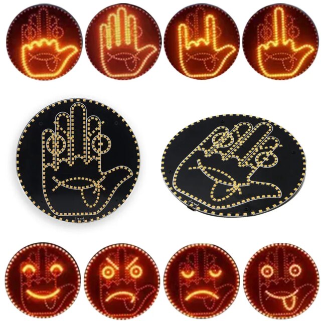 LED Hand Sign for Car – Wireless Traffic Direction Lights