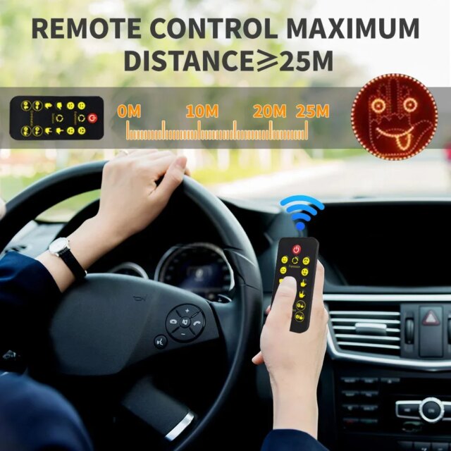 LED Hand Sign for Car – Wireless Traffic Direction Lights