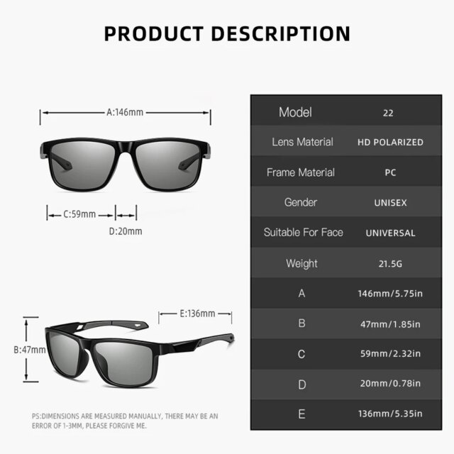 Photochromic Sunglasses: Ultimate UV400 Safe Polarized Driving Eyewear