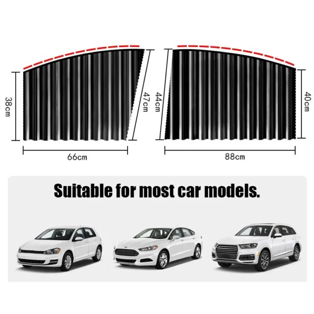 Sunshades For Cars: Essential 2-Pack Cool UV Heat Shield