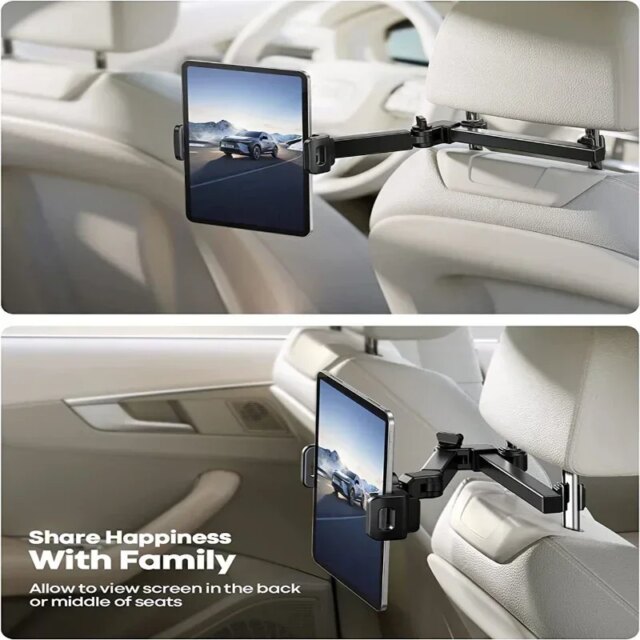 Tablet Holder for Car: Best 12.9-Inch Safe Telescopic Mount