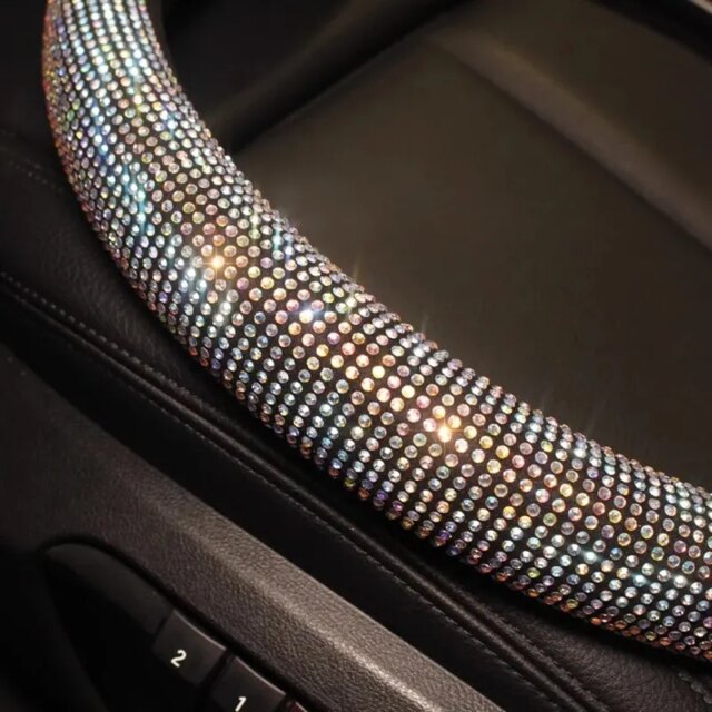 Rhinestone Steering Wheel Cover – Bling Luxury Crystal Wrap