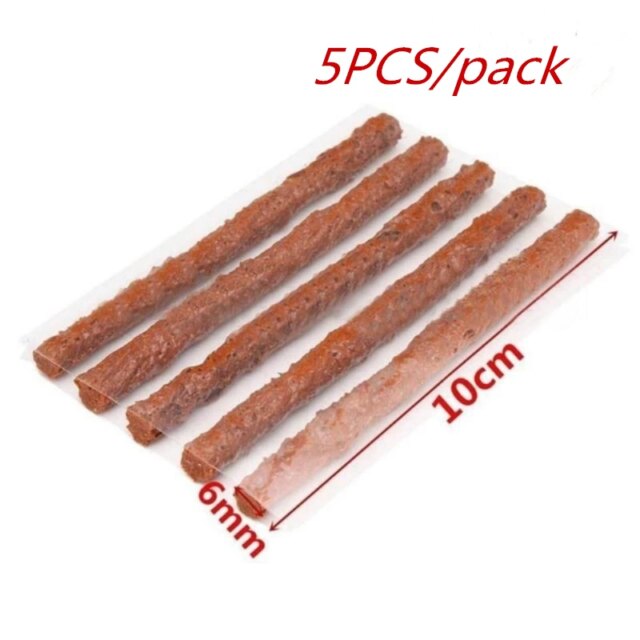 Tire Patch Kit Tubeless Rubber Strings Glue Puncture Tool