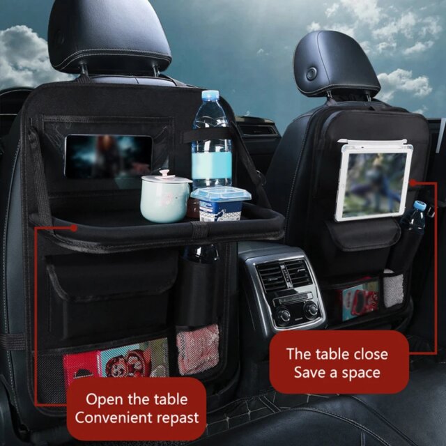 Back Seat Car Organizer Travel Kids Hanging Storage Bag PU