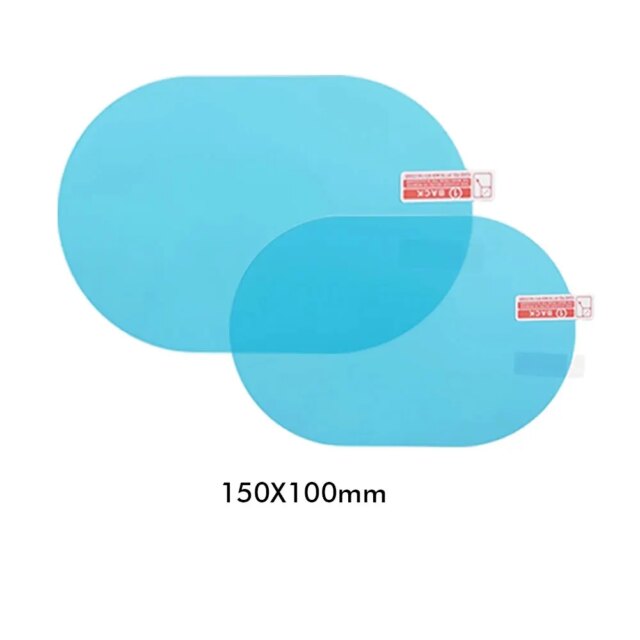 Car Anti Fog Rear Mirror Sticker 2 Pcs Rainproof Clear Film