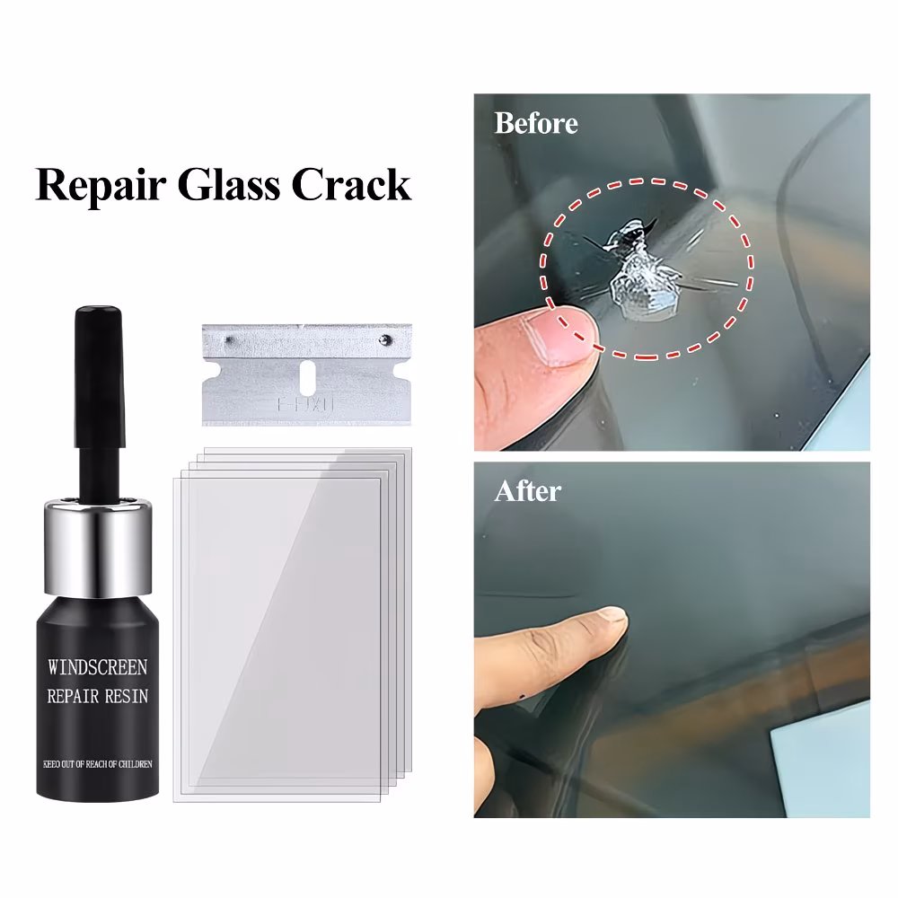 Resin Applicator Head Windshield scratch repair liquid applicator head and curing strips