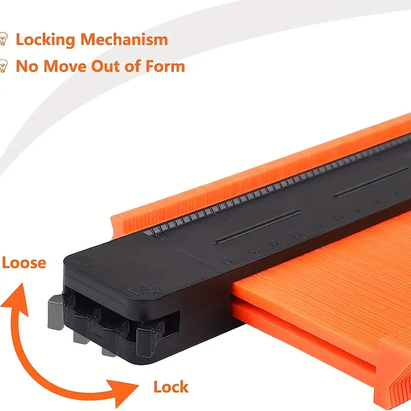 Contour duplicator tool used for tilework and door frames