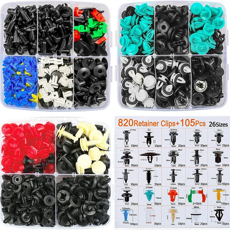 Durable Bumper Clips: Universal Fit for Easy Car Repair Bumper clips variety of sizes for different vehicle makes and models