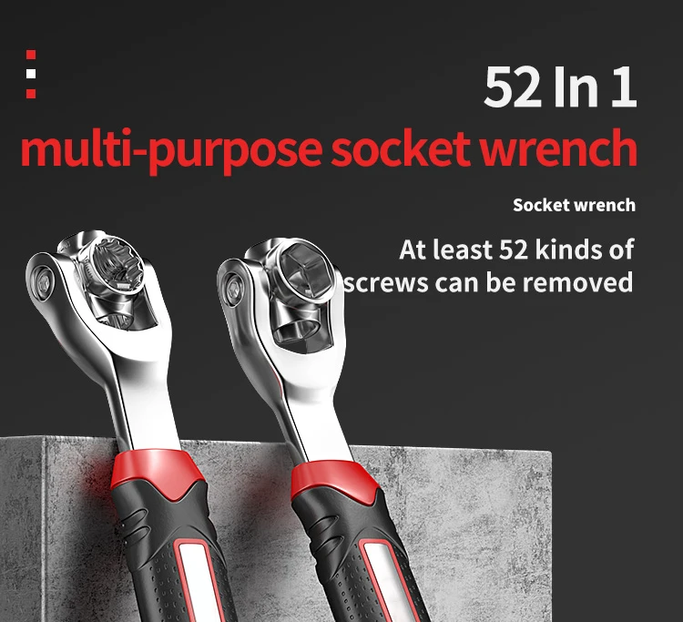 Universal Socket Wrench – Adjustable Ratchet Tool for Cars Universal Socket Wrench – Adjustable Ratchet Tool for Cars