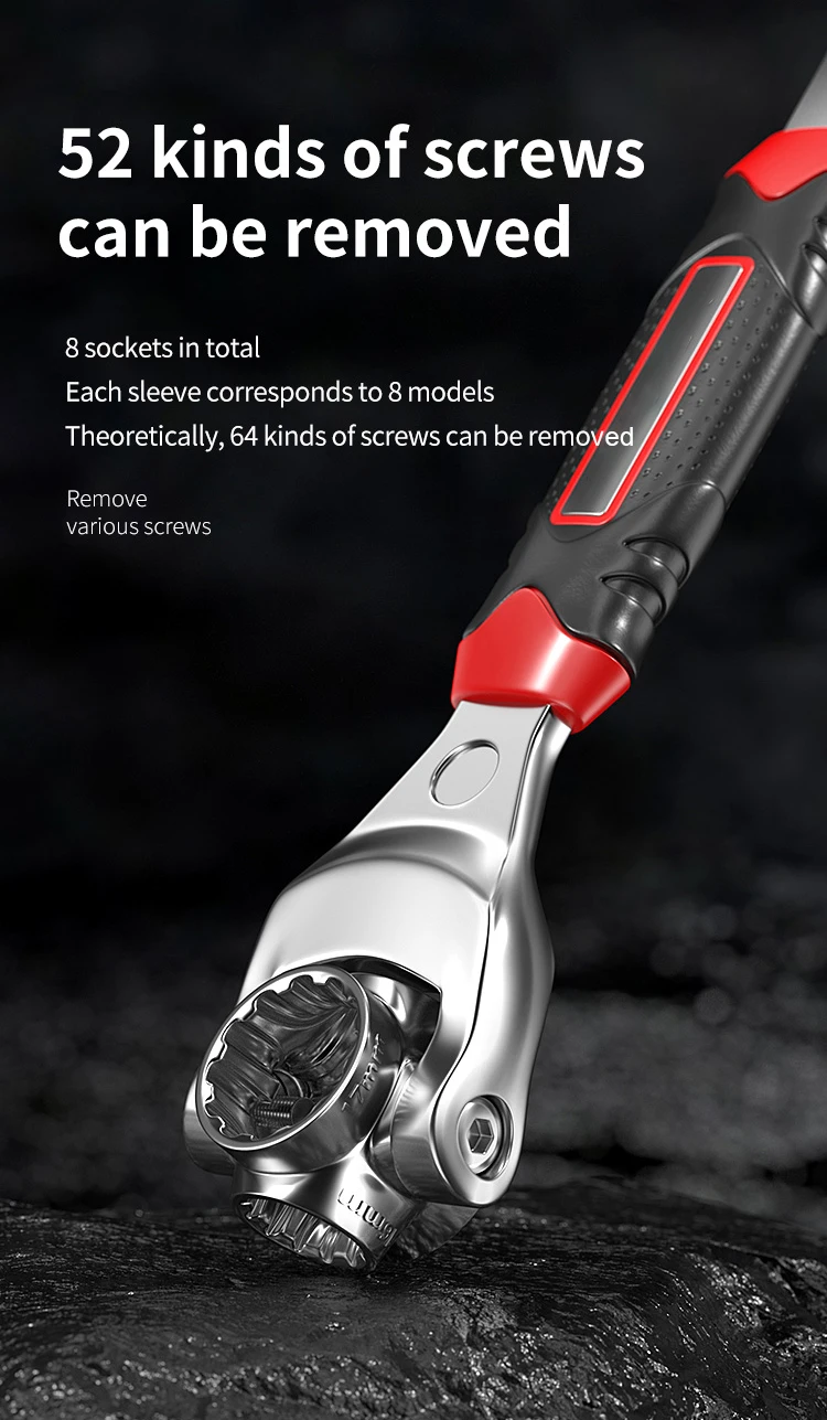 Universal Socket Wrench – Adjustable Ratchet Tool for Cars Universal Socket Wrench – Adjustable Ratchet Tool for Cars