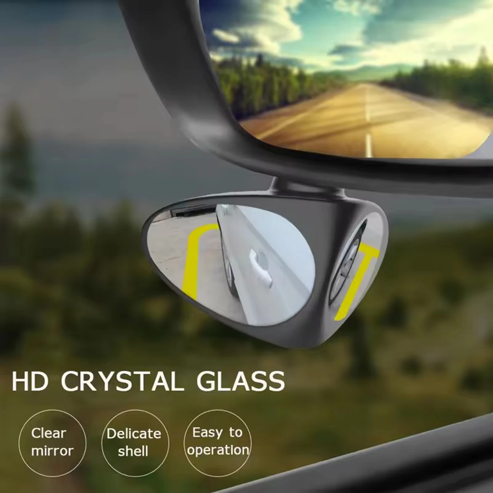Weatherproof Automotive Blind Spot Mirror Weatherproof stick-on blind spot mirror with industrial adhesive