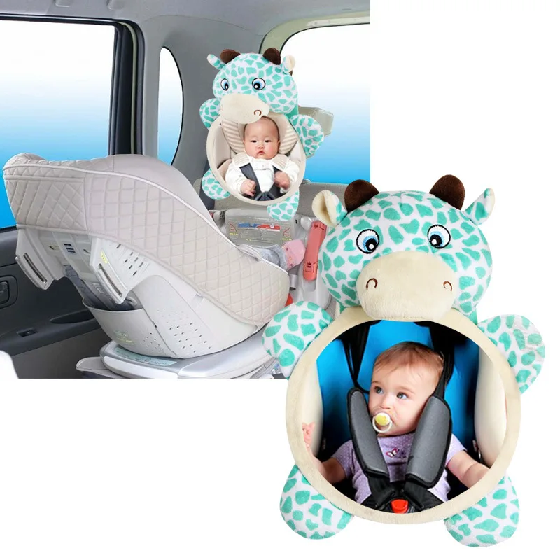 Shatterproof Acrylic Design Shatterproof acrylic material and adjustable straps on baby car mirror